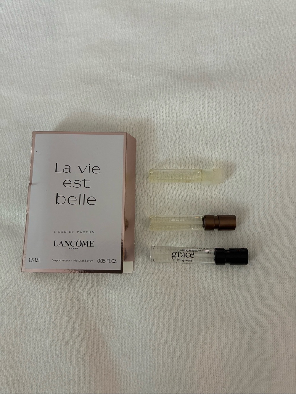 NIP 4 Pk Lancome Philosophy Estee Lauder Fragrance Samples